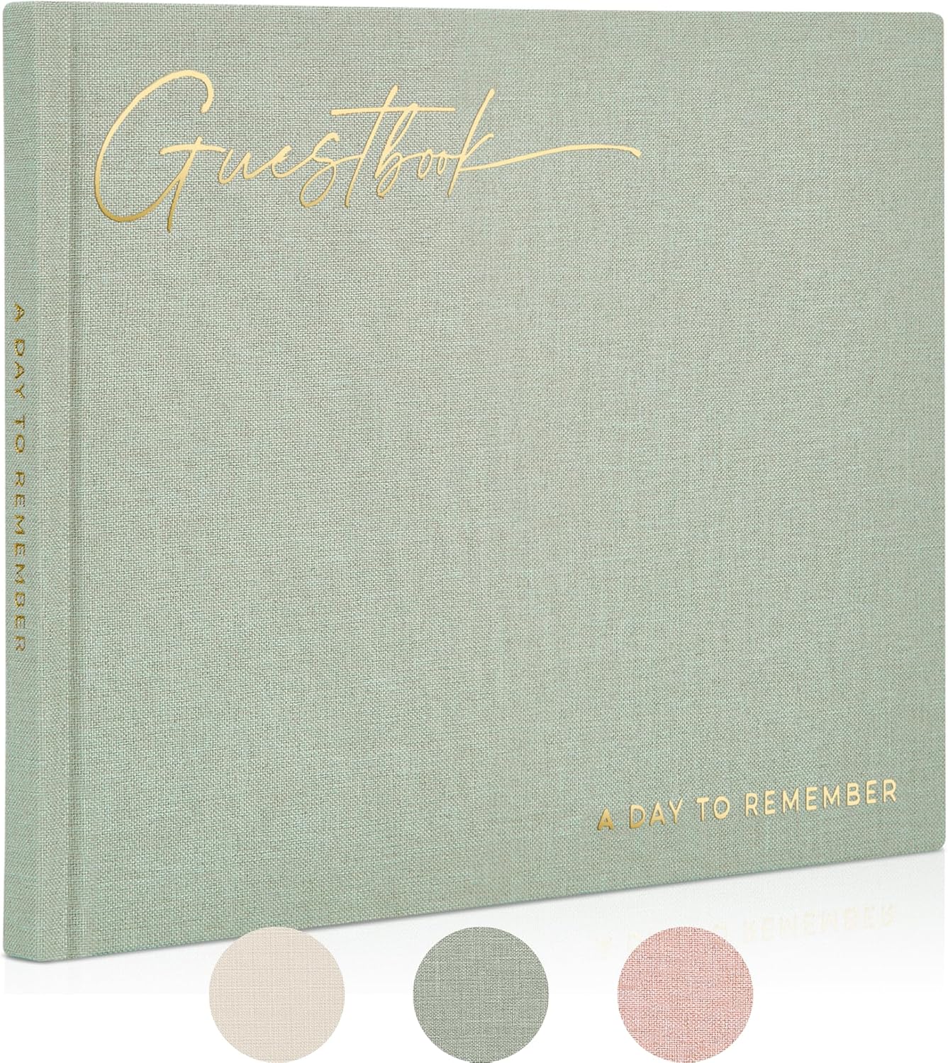 ZICOTO Beautiful Wedding Guest Book for Your Wedding Reception - Simply Elegant Guestbook to Sign in and Add Polaroid Photos - The Perfect Baby Shower Guest Book for The Special Day