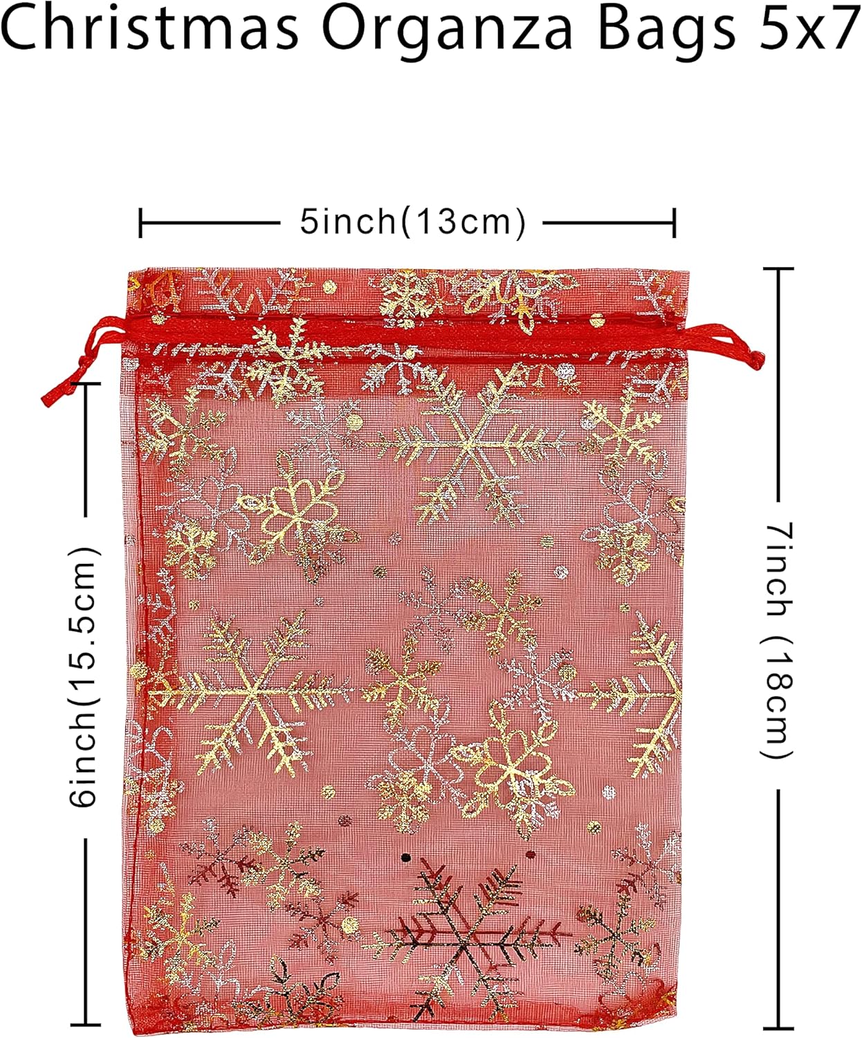 Jexila 120PCS Sheer Organza Bags 5X7 inches Mesh Drawstring Gift Bags Small for Jewelry Wedding Party Baby Shower Favor Bags (Rainbow )