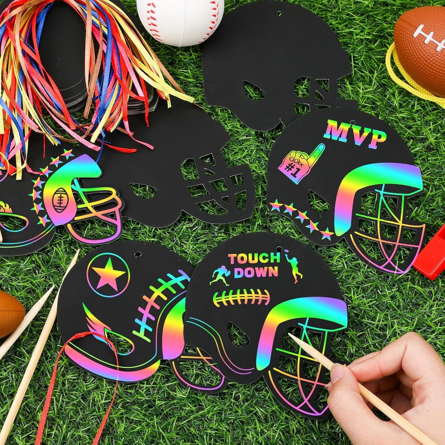 JULMELON 36 PCS Ocean Crafts, Rainbow Scratch Art Under The Sea Party Favors DIY Magic Color Summer Ocean Animals Scratch Cards for Summer Party Favors School Activities