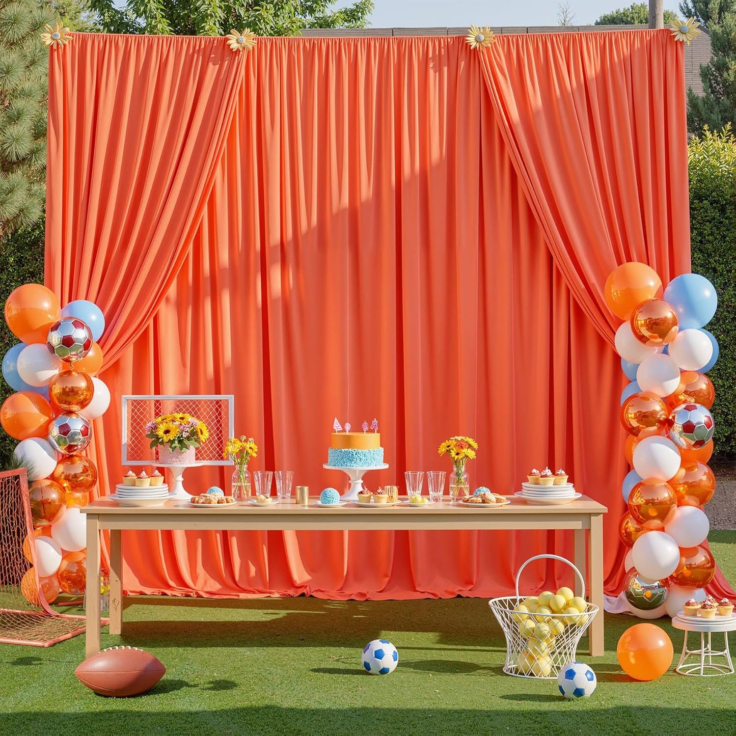 10ftx10ft Black Backdrop Curtains for Weddings Parties, Wrinkle Free 2 Panels Silky Polyester Photo Backdrop Drapes Back Drop Cloth Drapery for Birthday Mother'sDay Photography Background