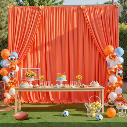 10ftx10ft Black Backdrop Curtains for Weddings Parties, Wrinkle Free 2 Panels Silky Polyester Photo Backdrop Drapes Back Drop Cloth Drapery for Birthday Mother'sDay Photography Background