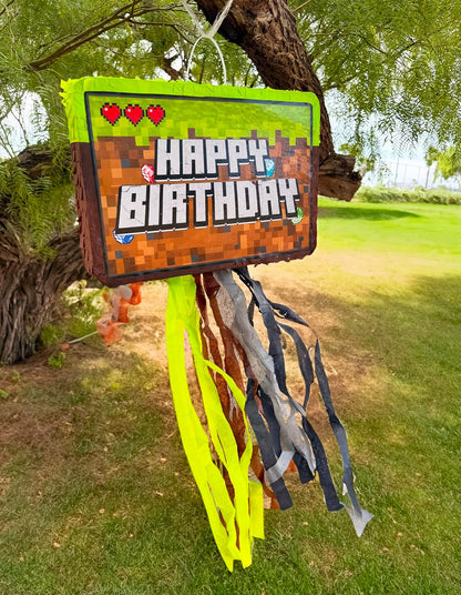 Jergrim Blue Monster Truck Piñata, Small 4 Piece Set, perfect for Kids Birthday Parties, Race Car Party Supplies fits piñata candy and party favors (17”X11”) Durable!