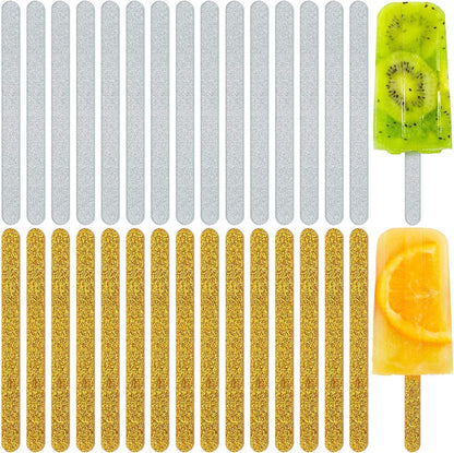 30 Pieces Acrylic Sticks Reusable Cakesicle Cake Pop Mold Mirror Ice Pop Sticks Ice Cream Cakesicle Mold for Home Cake Candy Gifts Party Craft
