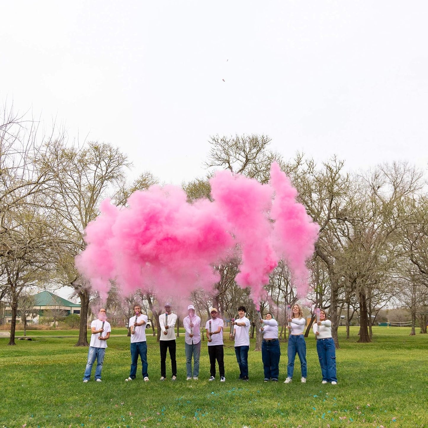 Gender Reveal Powder Smoke Bombs Cannon Poppers | 3 Pink & 3 Blue Poppers | Biodegradable | Alternative to Gender Reveal Smoke Bombs Extinguisher | Gender Reveal Party Decorations | TUR Party Supplies