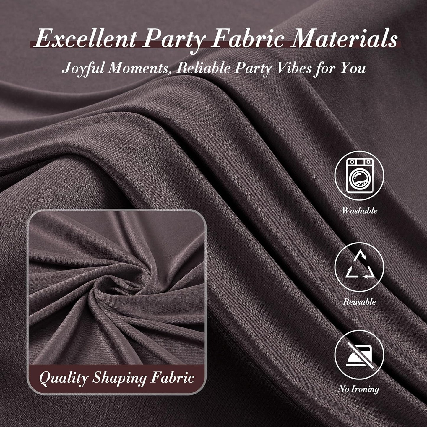 10 ft x 10 ft Wrinkle Free White Backdrop Curtains for Wedding Parties, Polyester Photography Backdrop Drapes for Birthday Parties Stage Backdrop Stand, 2 Panels 5x10FT Background Curtains