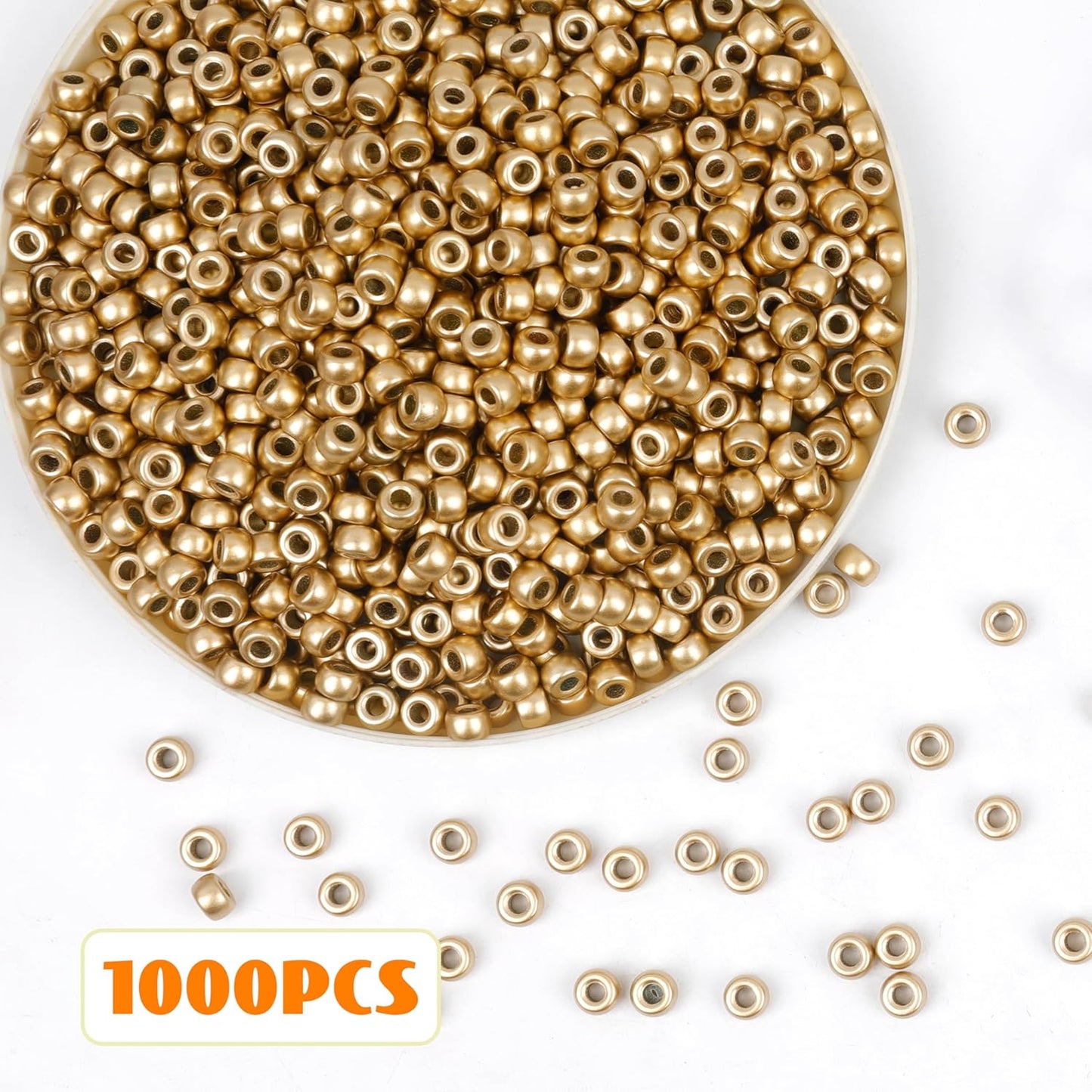 1000Pcs Glow in The Dark Pony Beads 9mm Plastic Kandi Beads Bulk for Friendship Bracelet Necklace Craft Jewelry Making Beads for Hair Braids 9 Color