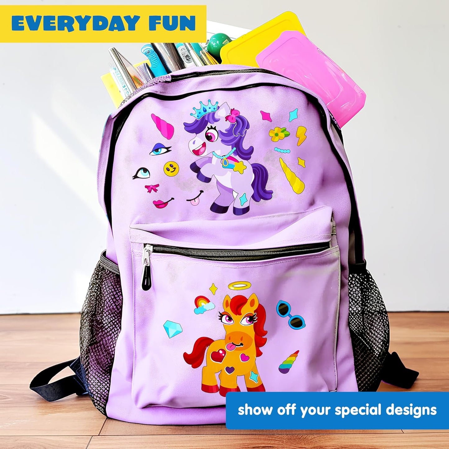 JOYIN 24 Sheets 9"x6" Make a face Stickers for Kids, Make Your Own Stickers with Unicorn, Dinosaur, Sea and Safari Animals, Party Favors Kids Crafts, Goodie Bags Stuffers Classroom Activities