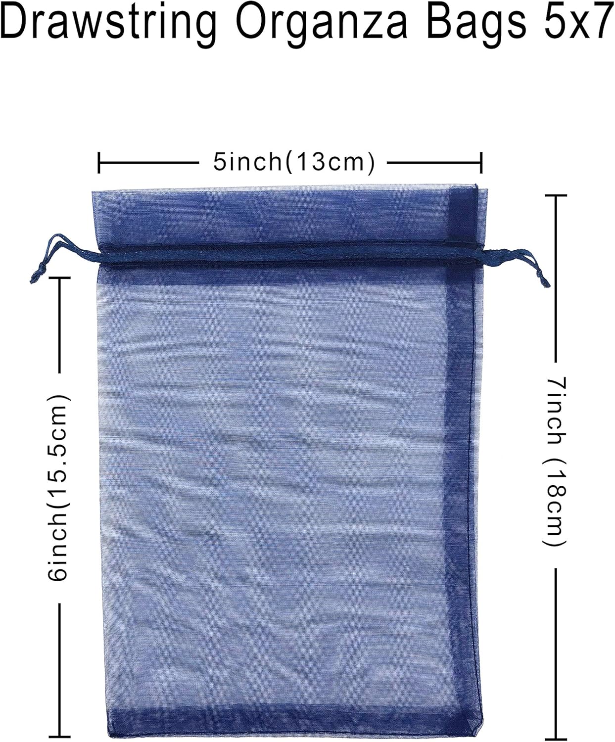Jexila 120PCS Sheer Organza Bags 5X7 inches Mesh Drawstring Gift Bags Small for Jewelry Wedding Party Baby Shower Favor Bags (Rainbow )
