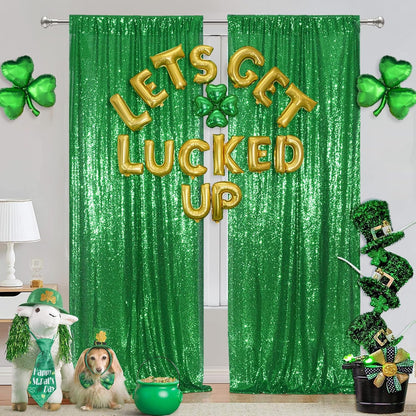 Poise3EHome Black Sequin Backdrop Curtains, 2 Panels 2FTx8FT Glitter Photo Booth Backdrop for Halloween Birthday Bachelorette Wednesday Twilight Party Decorations