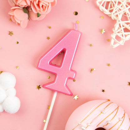 PHD CAKE 2.76 Inch Modern Gold 2 Number Birthday Candles, Gold Number Candles, Cake Number Candles, Party Celebration