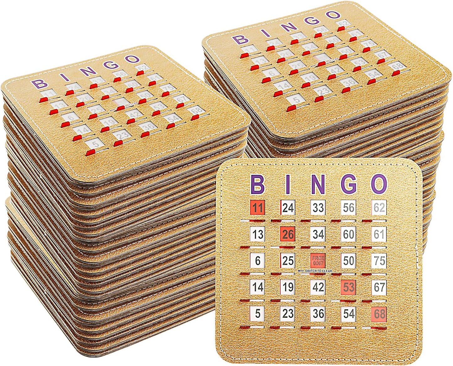 GSE Games & Sports Expert Finger-Tip Bingo Master Board with Sliding Windows, Bingo Cardboard Calling Card