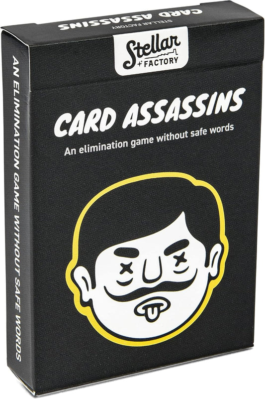 Stellar Factory Card Assassins Party Game | Word Elimination | 3-6 Players, Ages 12+ | Play Anywhere | Expandable