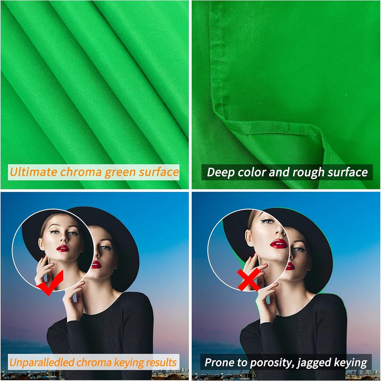 GFCC 8FTX10FT White Backdrop Background for Photography Photo Booth Backdrop for Photoshoot Background Screen Video Recording Parties Curtain