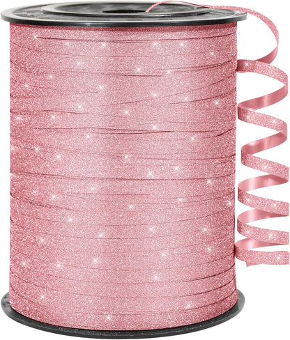 500 Yards White Curling Ribbon for Gift Wrapping, 1/5 inch Wide Balloon Ribbon String for Florist Flower, Crafts, Wreaths, Christmas, Birthday Party, Wedding