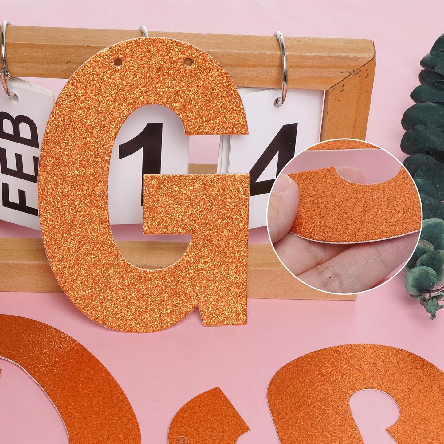 DIY Banner Kit with Letters Glitter Banner Letters Customizable Birthday Banners Graduation Banner Custom Party Hanging Banner for Graduation Wedding Party Baby Shower Decoration(Gold)