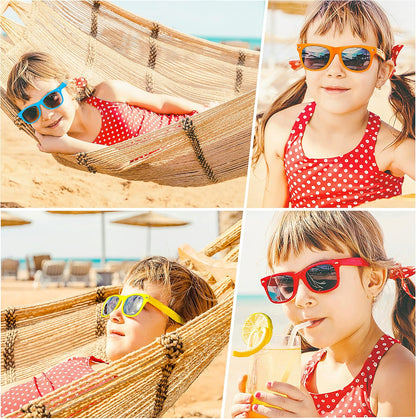 INNOCHEER Party Sunglasses for Kids with UV400 Protection Eyewear Neon Sunglasses for Boys, Girls - Great Gift for Party Favors, Birthday Party and Outdoor Activity