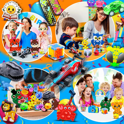 1000 PCS Party Favors for Kids, Bulk Fidget Toys,Goodie Bags Stuffers, Treasure Box Toy for Classroom Prizes, Birthday Gifts, Stocking Pinata Filler Stuffers