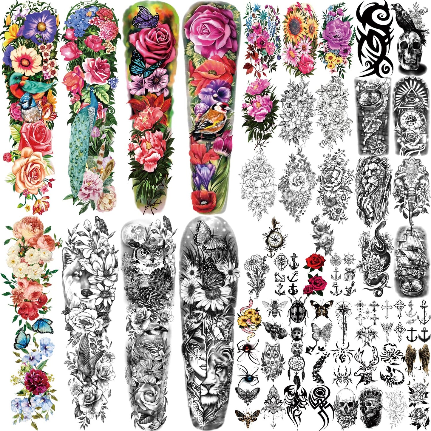 252+ PCS Glow Unicorn Princess Temporary Tattoo for Kids, 36 Sheets Rainbow Castle Candy Star Prince Fake Tattoos Sticker for Girls Boys, Luminous Birthday Magic Fairy Theme Party Favors Decoration