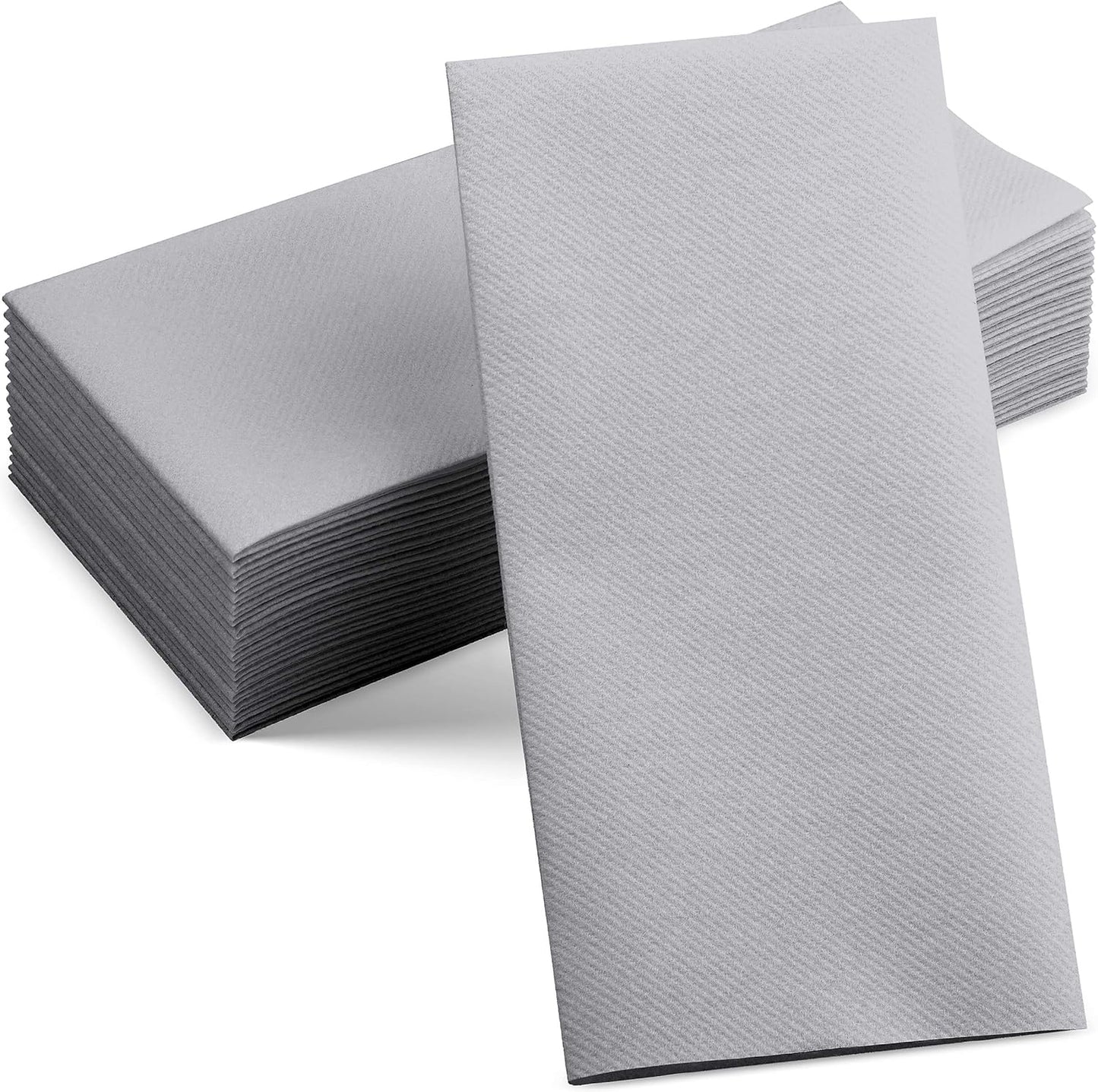50-Pack Disposable Linen-Feel Caramel Napkins, 12" x 17" Cloth-Like Paper Dinner Napkins For Wedding, Bathroom, Party Or Event