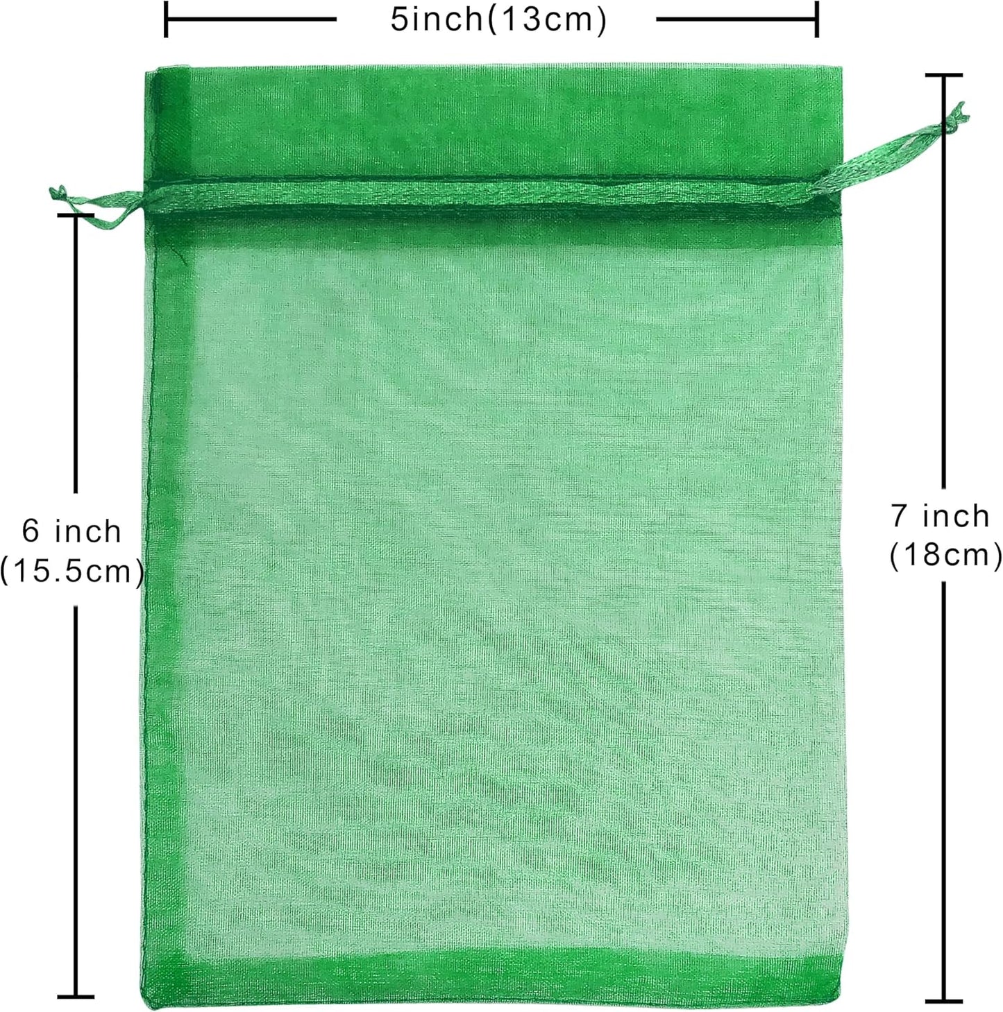 Jexila 120PCS Sheer Organza Bags 5X7 inches Mesh Drawstring Gift Bags Small for Jewelry Wedding Party Baby Shower Favor Bags (Rainbow )