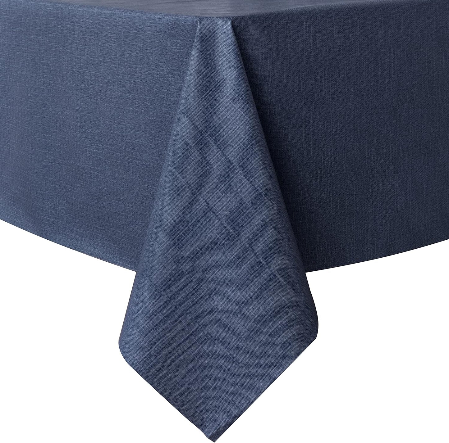 sancua Clear Plastic 100% Waterproof Tablecloth - 54 x 78 Inch - Vinyl PVC Rectangle Table Cloth Protector Oil Spill Proof Wipe Clean Table Cover for Dining Tables, Parties & Camping, Crystal Clear