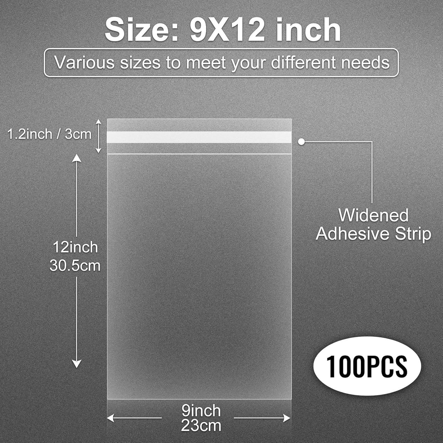 Clear Candy Bags 100pcs 6X10 Cellophane Treat Bag Party Favor Goodie Cake Pop Gift Apple Cello for Gift Baskets Bakery Cookie with Ties
