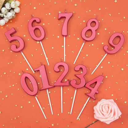PHD CAKE 2.76 Inch Modern Gold 2 Number Birthday Candles, Gold Number Candles, Cake Number Candles, Party Celebration