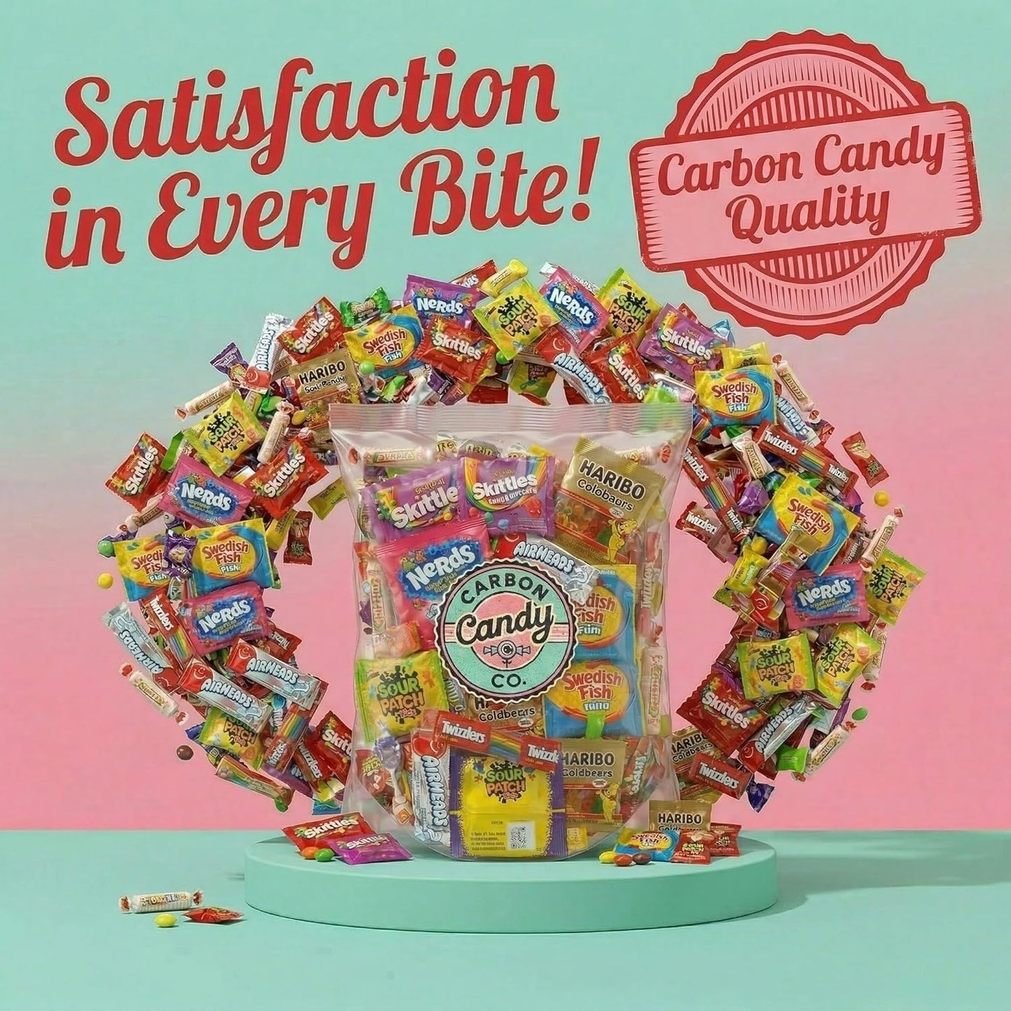 Bulk Candy Variety Pack - 2 lb - Bulk Candy Individually Wrapped - Assorted Mix - Lollipops, Hard, Fruity - Dulces - Big Bag for Party Favors - Father's Day