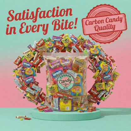 Bulk Candy Variety Pack - 2 lb - Bulk Candy Individually Wrapped - Assorted Mix - Lollipops, Hard, Fruity - Dulces - Big Bag for Party Favors - Father's Day