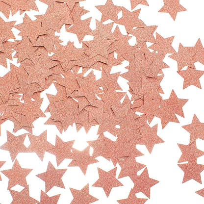 MOWO Glitter Five Stars Confetti Wedding Party Decor and Table Decor, 1.2’’ in Diameter (Glitter Gold,200pc)