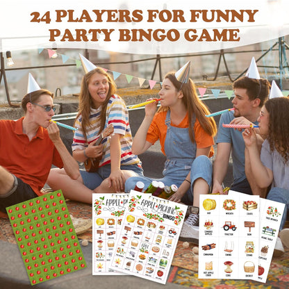 Book Bingo Game, Reading Party Bingo Cards Set, Read Themed Party Games Supplies for Book Lovers, Adults Family Friends Holiday Activities Favors Decorations for 24 Player, 01