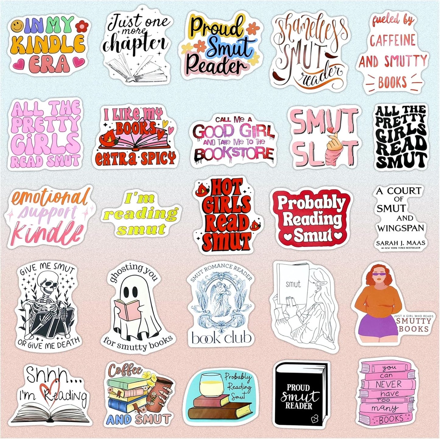 200Pcs Water Bottle Stickers for Kids, Cute Stickers for Water Bottles, Vinyl Waterproof Aesthetic Laptop Sticker Pack Classroom Prizes Skateboard for Kids Teens Girls Students (Cute-200pcs)