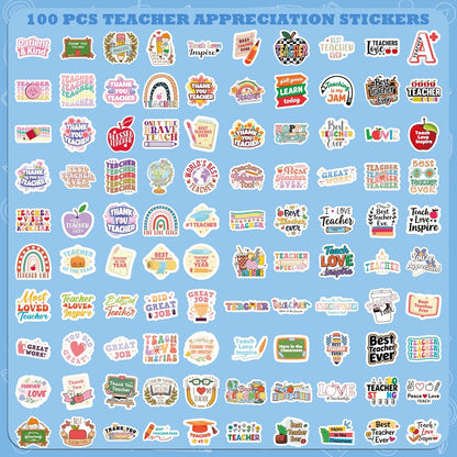 OHOME 100 PCS Water Bottle Stickers for Kids,Cute Animal Aesthetic Sticker Pack - Waterproof Vinyl Kawaii Stickers for Girls Boy Classroom Prizes,Party Favors for Scrapbook, Laptops, Journal,Birthday