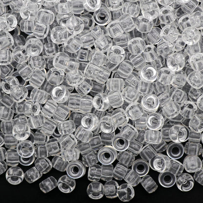 1000Pcs Glow in The Dark Pony Beads 9mm Plastic Kandi Beads Bulk for Friendship Bracelet Necklace Craft Jewelry Making Beads for Hair Braids 9 Color