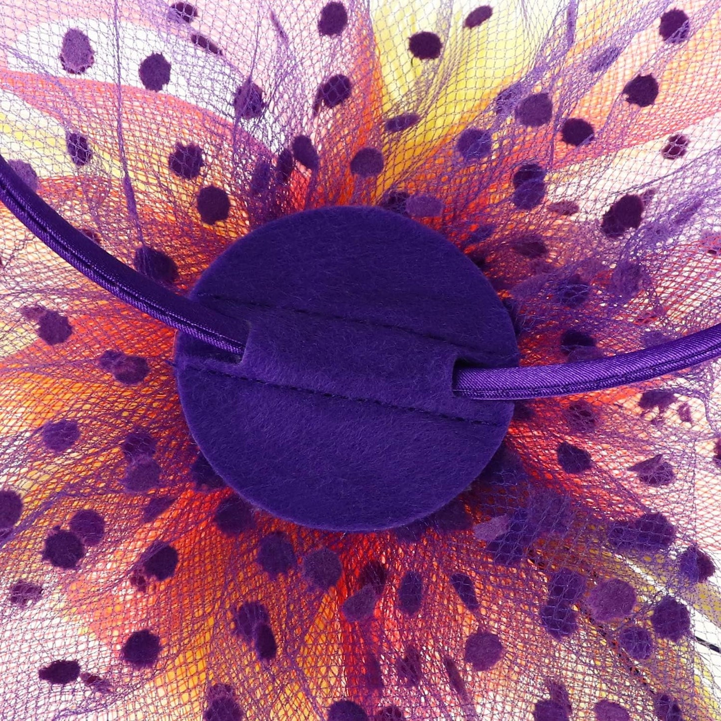 DRESHOW Fascinators Hat Flower Mesh Ribbons Feathers on a Headband and a Clip Tea Party Headwear for Girls and Women - Colors B