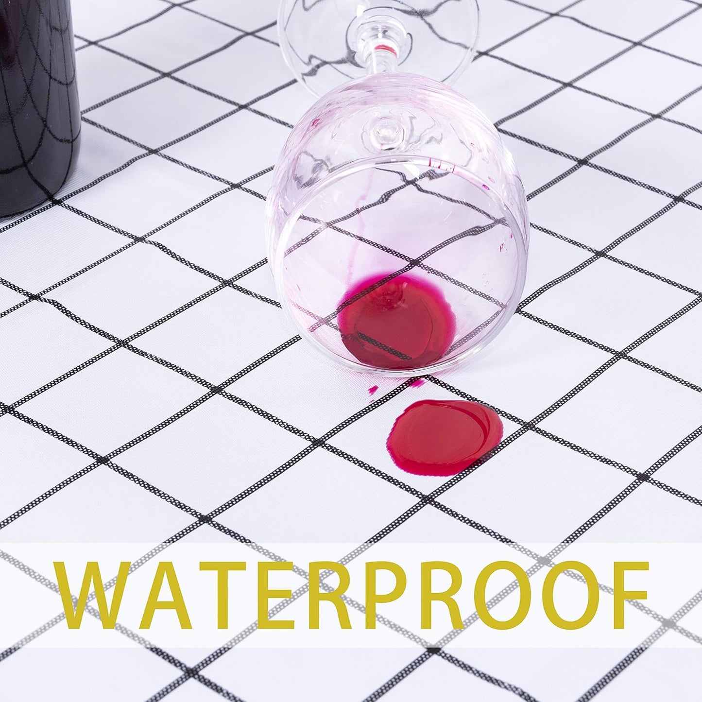 sancua Clear Plastic 100% Waterproof Tablecloth - 54 x 78 Inch - Vinyl PVC Rectangle Table Cloth Protector Oil Spill Proof Wipe Clean Table Cover for Dining Tables, Parties & Camping, Crystal Clear