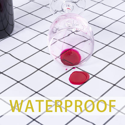 sancua Clear Plastic 100% Waterproof Tablecloth - 54 x 78 Inch - Vinyl PVC Rectangle Table Cloth Protector Oil Spill Proof Wipe Clean Table Cover for Dining Tables, Parties & Camping, Crystal Clear