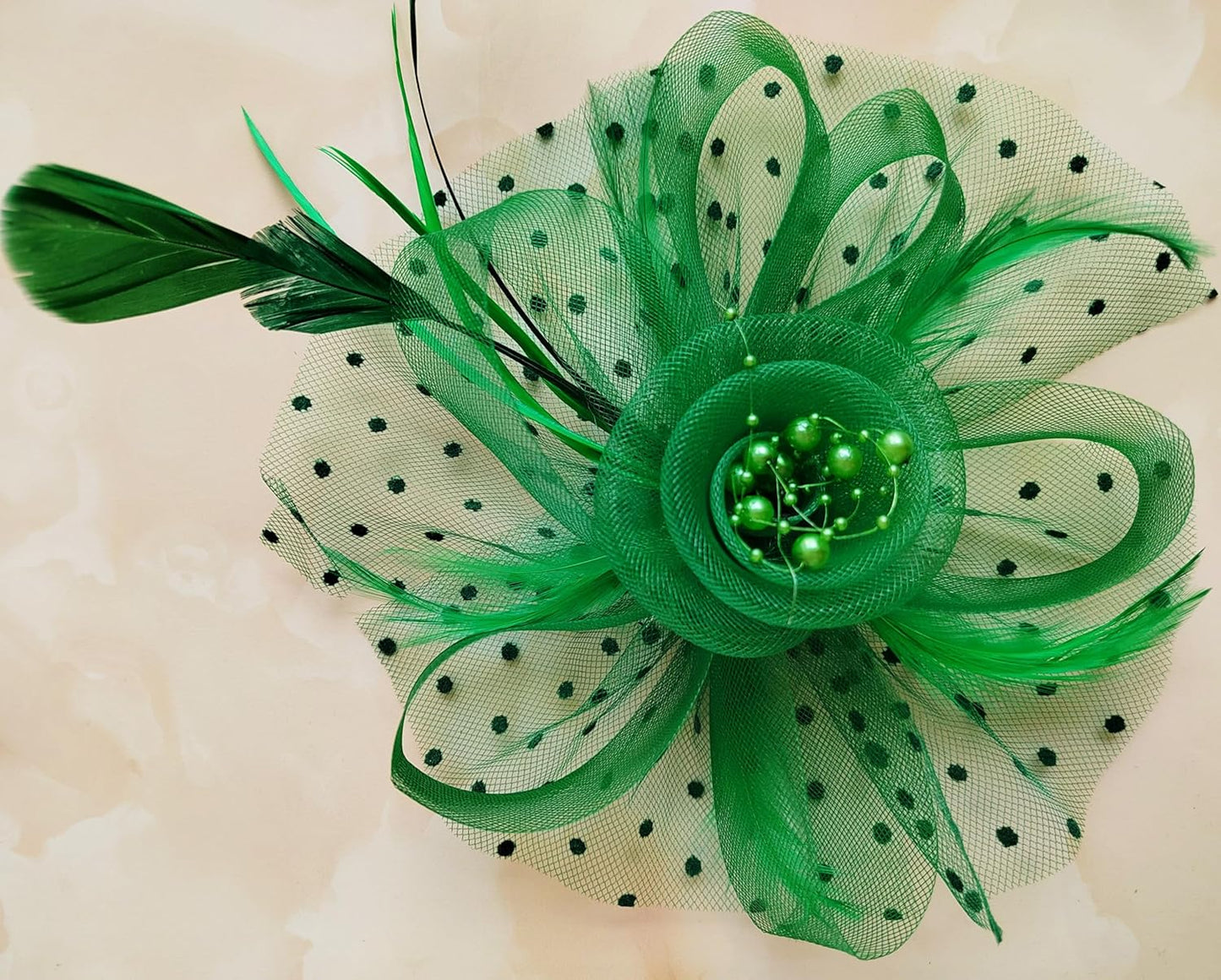Fascinators Hat Women Tea Party Headband Flower Cocktail Mesh Feathers Hair Clip Kentucky Derby Hat Wedding