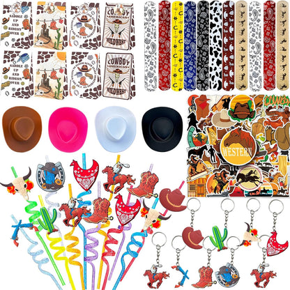 Mexican Fiesta Party Favor 122 PCS Mexican Themed 12 Slap Bracelets 12 Silicone Bracelets 50 Stickers 12 glitter drinking straws 12 Fiesta Keychains 12 Candy Bags 12 Bubble Wands for Mexican Party