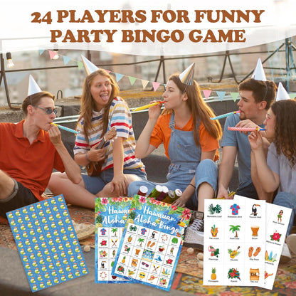 Book Bingo Game, Reading Party Bingo Cards Set, Read Themed Party Games Supplies for Book Lovers, Adults Family Friends Holiday Activities Favors Decorations for 24 Player, 01