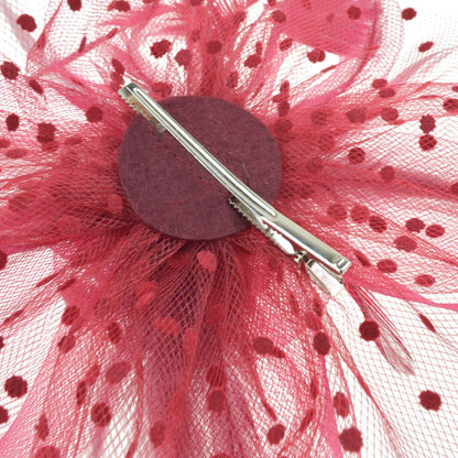 DRESHOW Fascinators Hat Flower Mesh Ribbons Feathers on a Headband and a Clip Tea Party Headwear for Girls and Women - Colors A