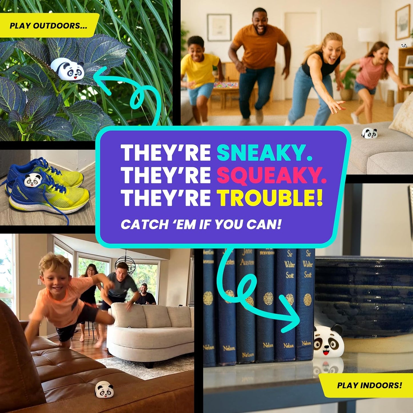 Pandamonium - Chaos Has Never Been This Cute! | The Hilarious Action-Packed Family Party Game for Kids, Teens and Adults | A Scavenger Hunt Card & Board Game for Ages 5+, 3-8 Players