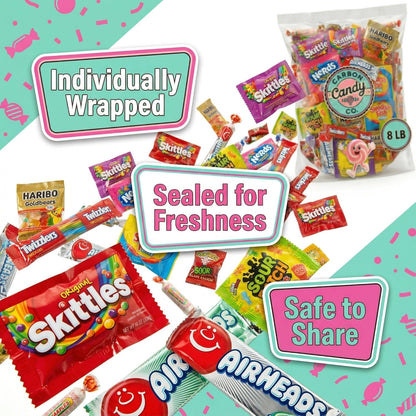 Bulk Candy Variety Pack - 2 lb - Bulk Candy Individually Wrapped - Assorted Mix - Lollipops, Hard, Fruity - Dulces - Big Bag for Party Favors - Father's Day
