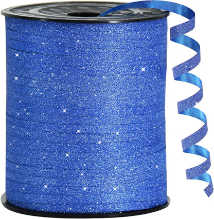 BEISHIDA 500 Yards Red Ribbon Crimped Curling, Balloon String Shiny Metallic Roll for Gift Wrapping Ribbon for Birthday Valentines Day Wedding Mother's Day Party Decorations