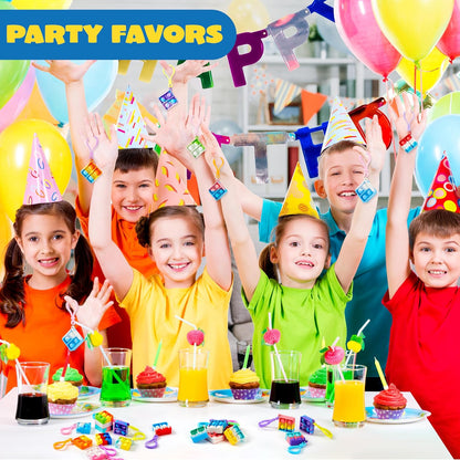 JOYIN Round Pop Fidget Keychain 30 Pack Pop Fidget Toys Bulk Party Favors for Kids 4-8,8-12 Years, Birthday Goodie Bags Stuffers Back to School Gifts for Students Classroom Prizes Sensory Toys