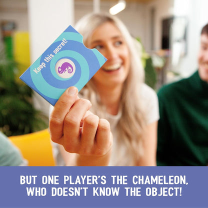 The Chameleon: Award-Winning Bluffing Board Game for Family, Adults & Friends | Includes 80 Extra Secret Words | Who is The Imposter?