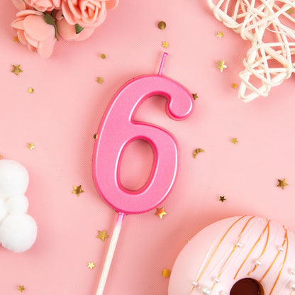 PHD CAKE 2.76 Inch Modern Gold 2 Number Birthday Candles, Gold Number Candles, Cake Number Candles, Party Celebration