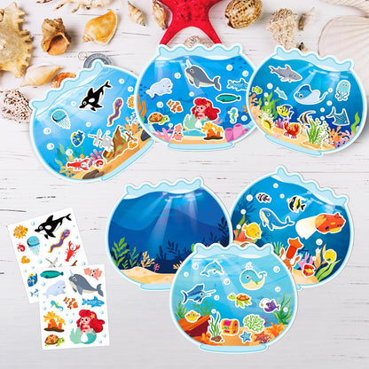 LINAYE 24 Sheets Insect Stickers with Jar Scenes, Make Your Own Bug Jar Stickers, Spring Crafts Activities for Kids Spring Party Decorations Supplies for Kids