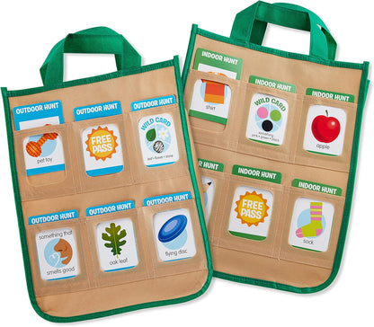 Melissa & Doug Let’s Explore Indoor/Outdoor Scavenger Hunt Play Set – 80 Double-Sided Cards