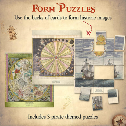 Word Treasures – Pirate Toys and Scavenger Hunt Games for Kids | Ages 4-8+, 1-4 players | Use for Sight Word Games, a Treasure Hunt, Memory Games or Puzzles for Kids Ages 4-8 | A Replayable Adventure!